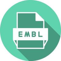 Embl File Format Icon vector