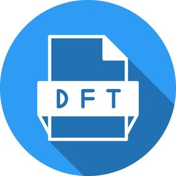 Dft File Format Icon vector