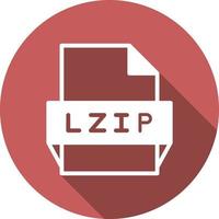 Lzip File Format Icon vector