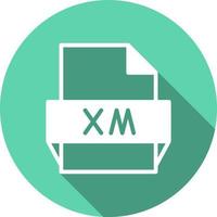 Xm File Format Icon vector