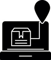 Online Shipment Tracking Vector Icon Design