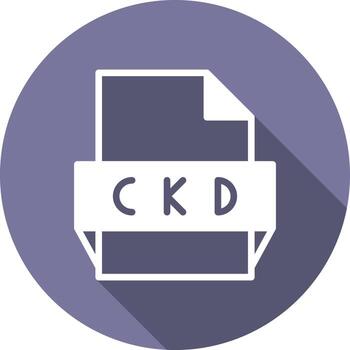 Ckd File Format Icon vector