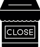 Shop Close Vector Icon Design