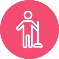 Man Holding Wiper Vector Icon Design