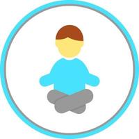 diseño de icono de vector de yoga