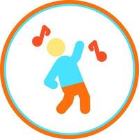 Dancing Vector Icon Design