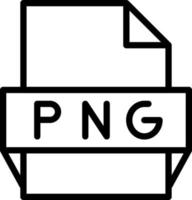 icono de formato de archivo png vector
