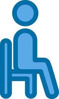 Sitting Vector Icon Design