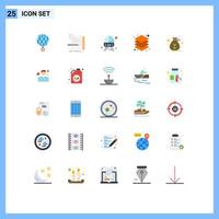 Stock Vector Icon Pack of 25 Line Signs and Symbols for design layers programming layer train Editable Vector Design Elements