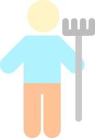 Man Holding Mop Vector Icon Design