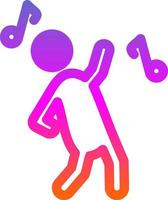 Dancing Vector Icon Design