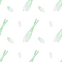 Flat vecgtor of lemon grass pattern, transparent background. vector