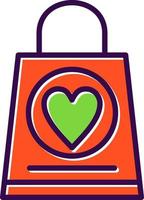 diseño de icono de vector de bolsa de compras