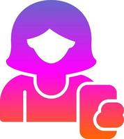 Woman Taking Selfie Vector Icon Design