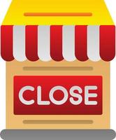 Shop Close Vector Icon Design