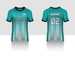 Free vector soccer jersey template sport t shirt design