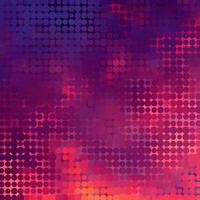 Sundown themed blurry background with circular grid vector