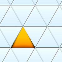 Abstract pattern with cut paper colorful triangles vector