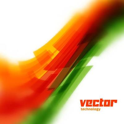 Vector swirl of lines card with blurred edge