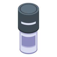 Plastic seal icon, isometric style vector