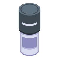 Plastic seal icon, isometric style vector