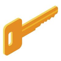 Key icon, isometric style vector