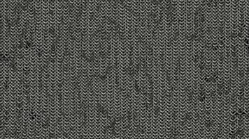 Chain mail background pattern loop. Seamless hauberk texture surface. video