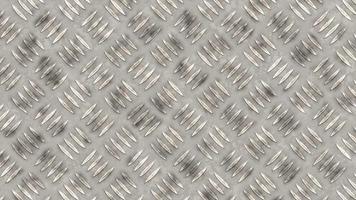 Seamless metallic diamond plate pattern surface loop. Dirty steel floor pattern texture. video