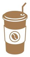 Coffee Mug Sticker Vector Illustration