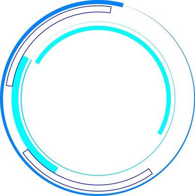 Tech Circle Decorative Vector Design Element