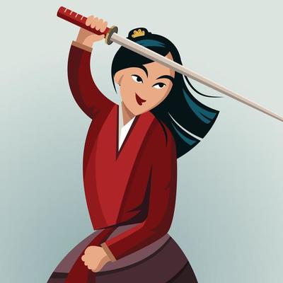Asian Girl Cartoon Vector Art & Graphics 