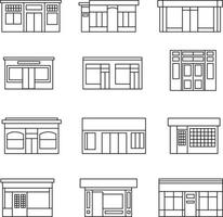 conjunto de esquema de mercado vector