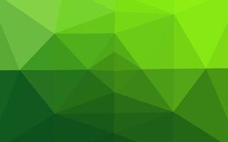 Light Green vector shining triangular background.