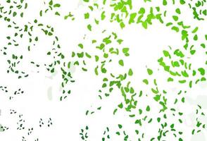 Light Green vector template with memphis shapes.