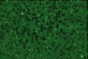 Dark Green vector backdrop with dots.