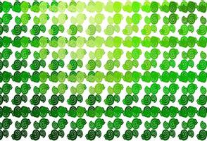 Light Green vector backdrop with bent lines.