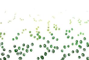 Light Green vector template with circles.