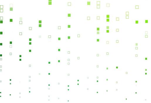 Light Green vector pattern with crystals, rectangles.