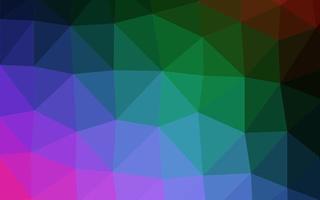 Dark Multicolor, Rainbow vector polygon abstract backdrop.