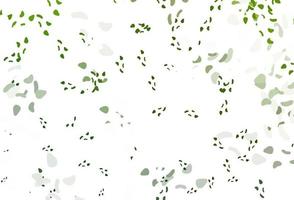 Light green vector template with memphis shapes.