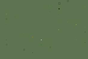 Light Green, Yellow vector pattern with crystals, rectangles.