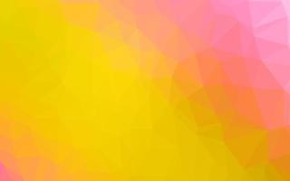 Light Pink, Yellow vector triangle mosaic texture.