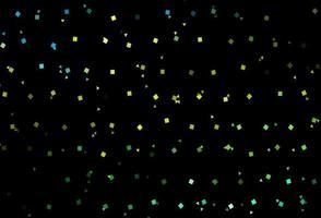 Dark Green, Yellow vector pattern in polygonal style with circles.