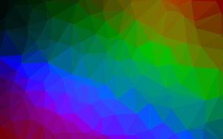 Dark Multicolor, Rainbow vector blurry triangle texture.
