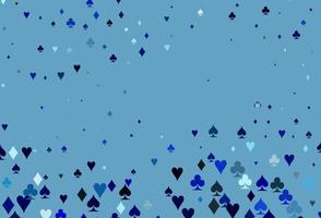 Light BLUE vector layout with elements of cards.