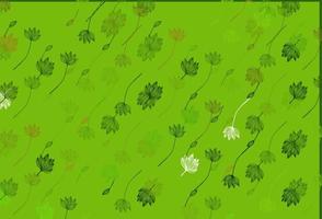 Light Green vector hand painted pattern.