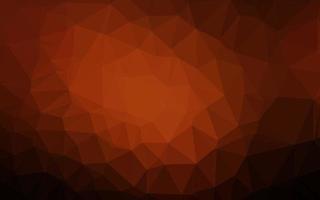 Dark Orange vector abstract polygonal texture.