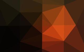 Dark Orange vector abstract mosaic backdrop.