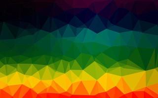 Dark Multicolor, Rainbow vector polygonal background.