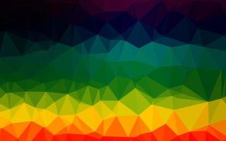 Dark Multicolor, Rainbow vector polygonal background.